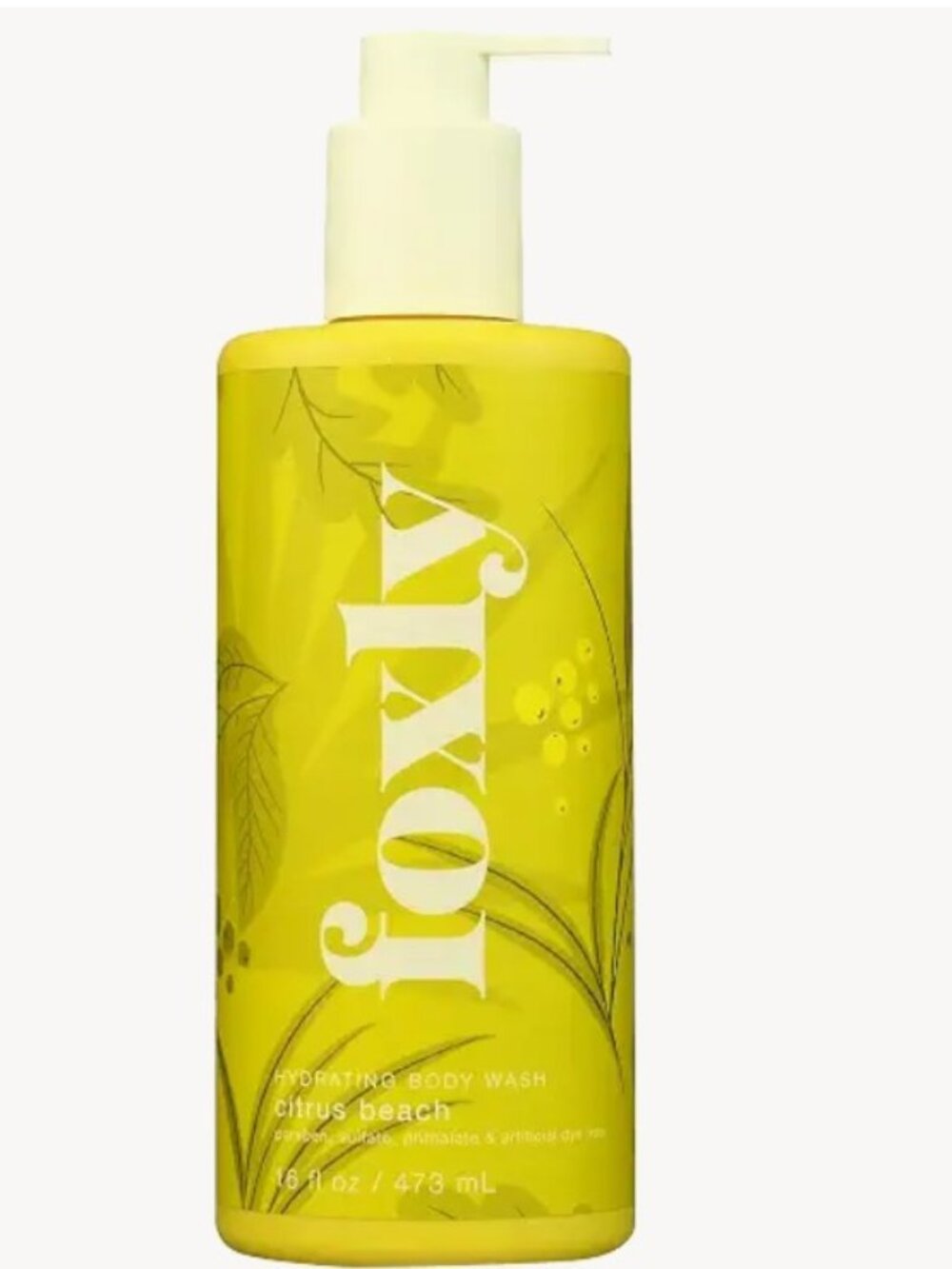 Foxly Citrus Beach Body Wash, 16 Fluid Oz